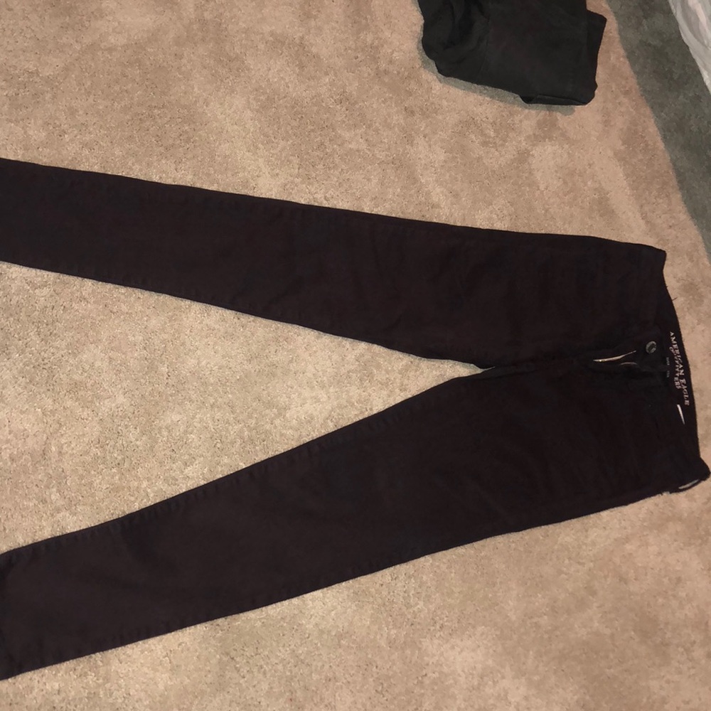 purple american eagle jeggings